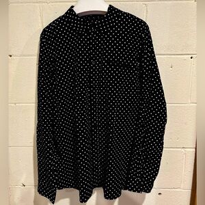 Tommy Hilfiger button down shirt roll tab sleeves